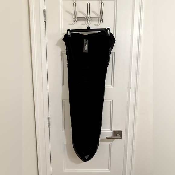 Mesh Bandeau Midi Dress - size 12 - Picture 4 of 4